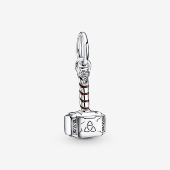 Pandora Marvel The Avengers Thor's Hammer Dangle Charm - Picture 1 of 5